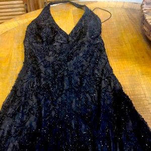 Super sexy black beaded dress never worn